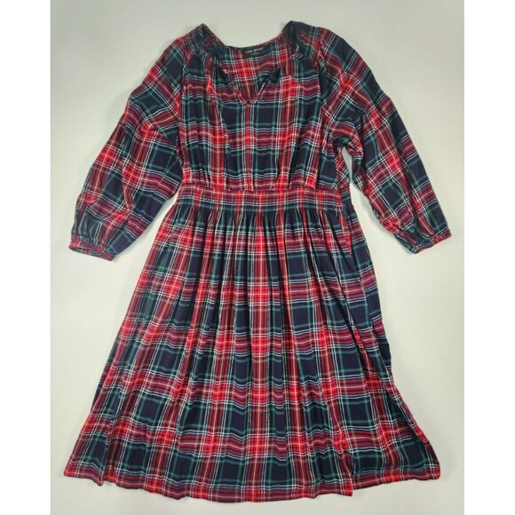 Lane Bryant Dresses & Skirts - Lane Bryant Dress Size 20 Devon Plaid Lurex Shimmer Flannel Midi Dress NWOT